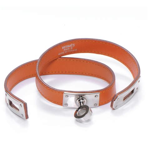 hermes kelly double tour bracelet orange|hermes double tour bracelets.